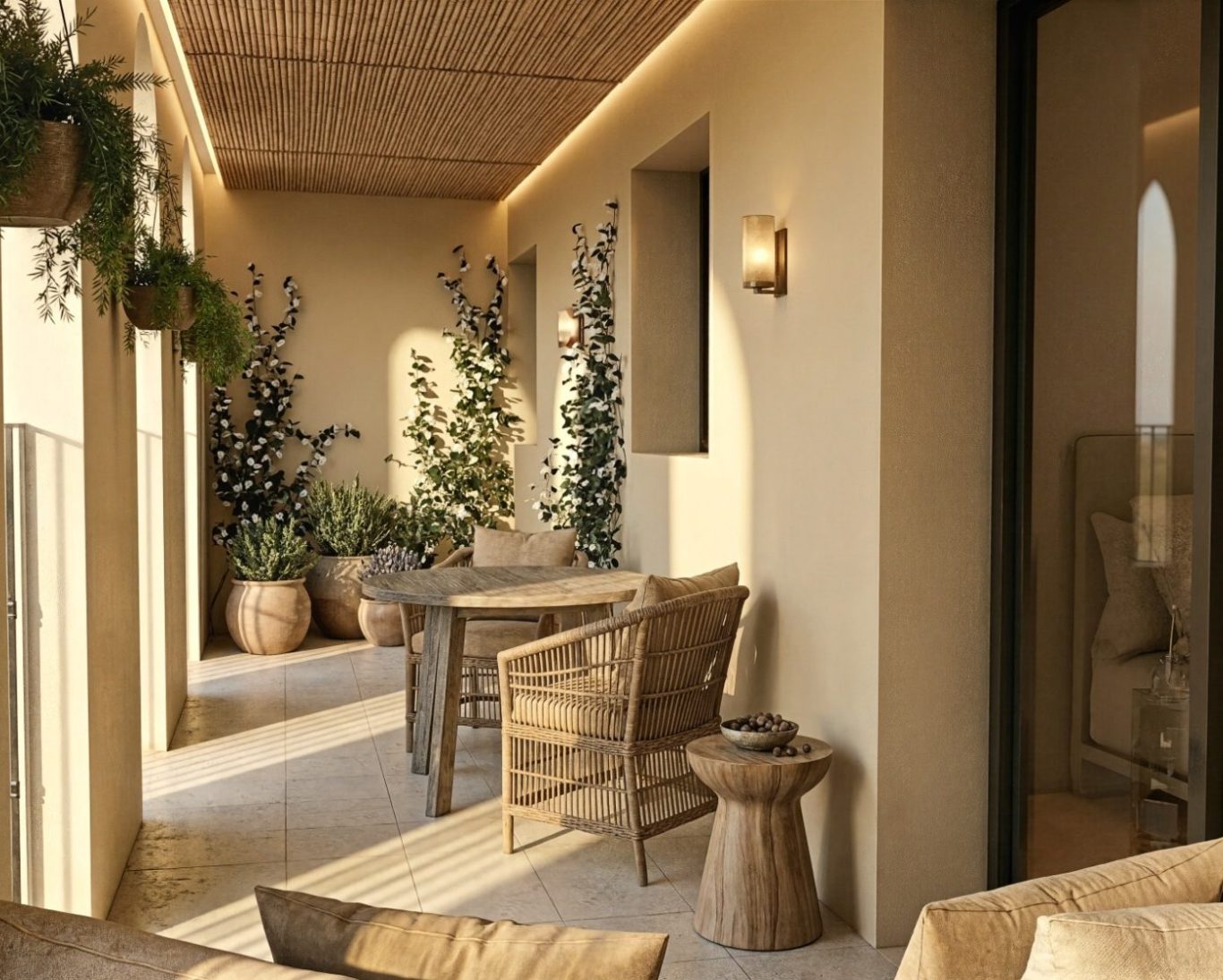 N8 Barcelona Homes · Terrazas privadas Propuesta orientativa de terraza privada de N8 Barcelona Homes